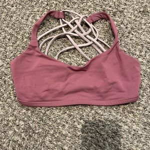 Lulu strappy bra size 6 mauve